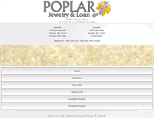 Tablet Screenshot of poplarjewelry.com
